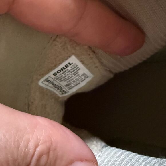 SOREL X Caribou Waterproof Chelsea Boot in  Bleached Ceramic/ Oatmeal - Picture 8 of 14